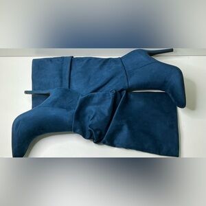 Jessica Simpson size 7 1/2 M BLue Stargaze Slouch Knee High Side Zip boots